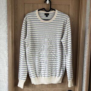 J. Crew Cashmere Men's Sweater Size XS Stripes Nautical Summer Coastal